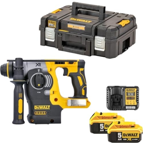 DEWALT DCH273P2 Akku-Kombihammer Bhrhammer Meißelhammer SDS-plus 18V 5Ah 2 Akkus
