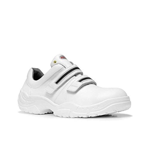 Elten Sicherheitshalbschuh "White Strap Low" ESD S3, Größe 46, 720171