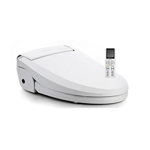 Blooming 1060 Deluxe - PopoDusche WC brille set mit bidet funktion für intimreinigung | Bidet einsatz/aufsatz für toilette | Toilettenbidet toilettensitz mit heizung und warmwasser | Intimdusche