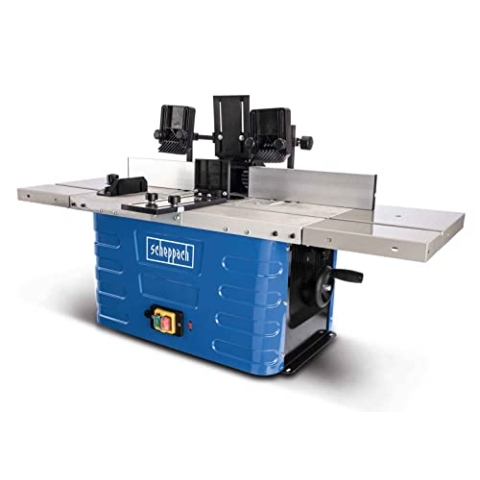 Scheppach Fräsmaschine HF60 Tischfräsmaschine | 230V 1500W | Spannzangen 6/8/12mm | Spindelhöhe max. 40mm | variable Drehzahlregulierung 11500 bis 24000 min-1 | inkl. Tischverbreiterungen
