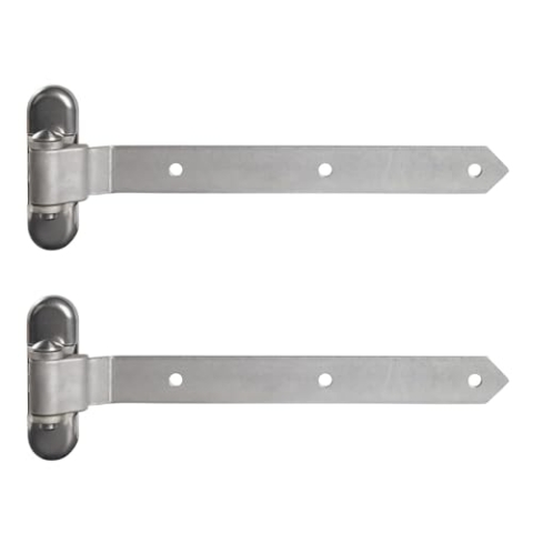 LOCINOX 3-fach verstellbares Torband /1 Paar/ 180° Verzinkt 3 DW-450-HDG, Torangel, Torscharnier, Torbefestigung, Torhalterung (Länge 450 mm)