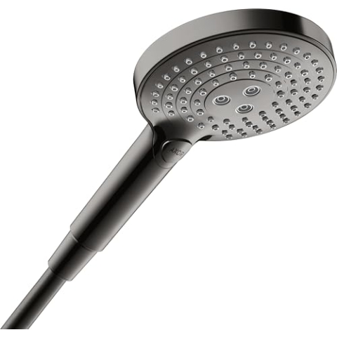 hansgrohe AXOR ShowerSolutions Handbrause 120 3jet, Farbe: Polished Black Chrome
