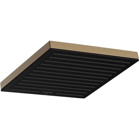 hansgrohe Kopfbrause Pulsify E, Brausekopf 260mm, Duschkopf Regendusche mit 1 Strahlart, Brushed Bronze