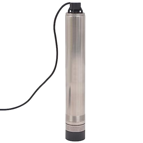 vidaXL Tiefbrunnenpumpe 55 m 1000 W Tauchpumpe Brunnenpumpe Rohrpumpe Pumpe