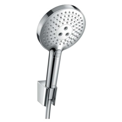 hansgrohe Raindance Select S 120 Duschkopf inkl. Duschkopfhalterung, 3 Strahlarten, Chrom
