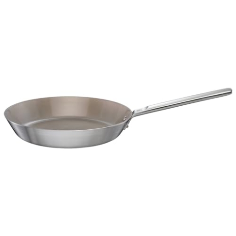 Fiskars Norden Steel Bratpfanne, Ø 28 cm, Für alle Kochfelder geeignet, Mit Antihaftbeschichtung, Edelstahl, 1067633