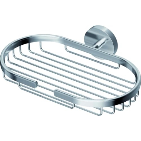 Ideal Standard A9112AA IOM Seifenkorb, Korb Dusche Ablage Universal, Wandmontage, Badezimmer Bad Zubehör, Chrom