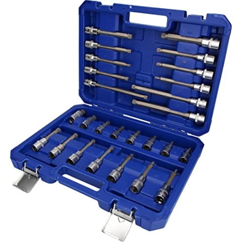 BRILLIANT TOOLS BT022026 1/2" Bit-Stecknuss-Satz, 26-tlg, Vielzahn-Profil, XZN [Powered by KS TOOLS]