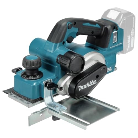 Makita DKP181ZU Akku-Hobel 82 mm 18,0 V mit Bluetooth (ohne Akku, ohne Ladegerät), 60 x 450 mm