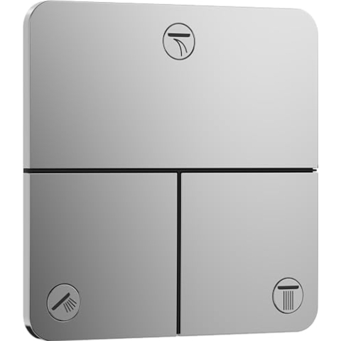 hansgrohe ShowerSelect Comfort Q - Ventil für Unterputz-Montage von ShowerSelect Comfort Thermostaten (3 Verbraucher), Chrom