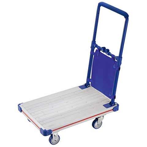 IQE - Industrial Quality Equipment APW20-B faltbar, blau, 200 kg Tragkraft, Kantenschutz, Schiebewagen, Handwagen, Trolley