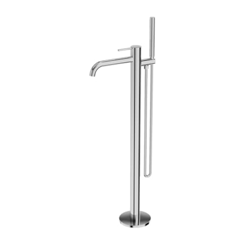 Lavita Orion freistehende Badewannenarmatur in Chrom Standarmatur Badewanne Wasserhahn Bad Luxuriöses Design Armatur