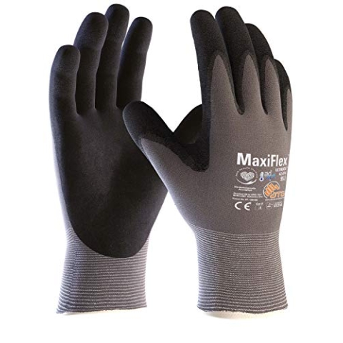 (12 Paar) ATG Handschuhe 42-874 Montagehandschuhe MaxiFlexUltimateAD-APT 12 x grau/schwarz 8
