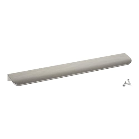 SOTECH 10 Stück Möbelgriffe Blankett Tommy Edelstahloptik gebürstet 300 mm Küchengriffe für Frontinnenseite Montage inkl. Befestigungsschrauben