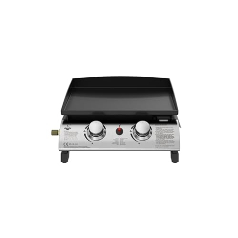 Plancha Gasgrill "AUSTIN II" von El Fuego® | inkl. Gasschlauch und Druckminderer | 2 Hauptbrenner mit je 2,5 kW | Grill BBQ | AY 4410