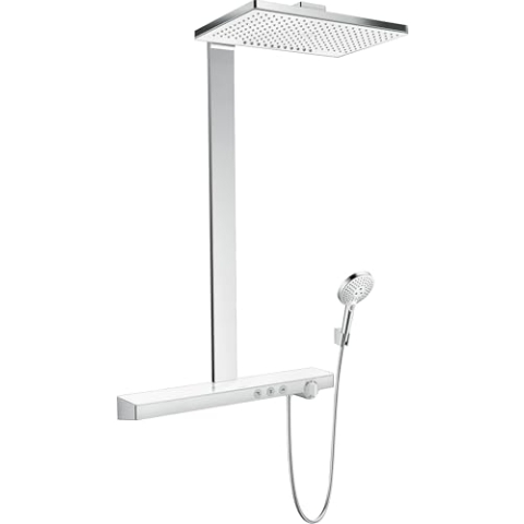 hansgrohe Rainmaker Select 460 Duschsystem, 2 Strahlarten, Weiß/Chrom