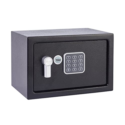 Yale Elektronischer Tresor mit Alarm - Klein - YEC/200/DB2 - Standardsicherheit - Schwarz