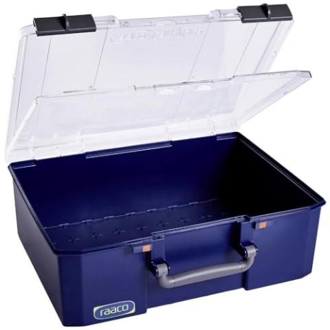 raaco 147255 Kleinteilebehälter CarryLite 150 5x10-0/DL (B x H x T) 413 x 148 x 330 mm Blau 1 St.