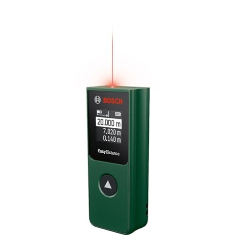 Bosch Home and Garden Laser-Entfernungsmesser EasyDistance 20 (einfache und präzise Messung bis 20 m, Hosentaschenformat, Ein-Tasten-Steuerung, in Karton)