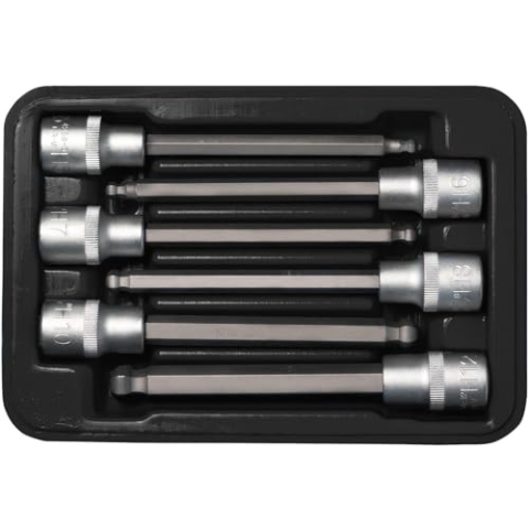 SW-Stahl 05010L Kugelinbuseinsätze extra lang, 1/2 Zoll 5-6-7-8-10-12 mm