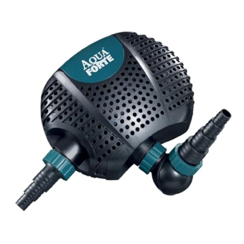 AquaForte O-15000 Plus, 135 Watt, max. Durchfluss 15 m3 pro Stunde, max. Förderhöhe 6 Meter, Kabellänge 10 Meter, für Wasserläufe, Wasserfälle, Springbrunnen, Filter usw.