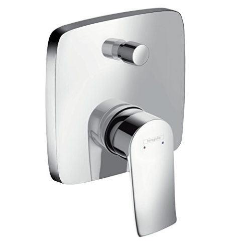 hansgrohe Metris Unterputz Wannenarmatur, für 2 Funktionen, Chrom