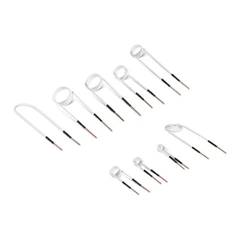 MSW MSW-BIH-9 Induktionsspulen-Set 9 Spulen 3-50 mm Messing mit Glasfaserummantelung Induktionsspulen Heizspulen Heizspulen-Set