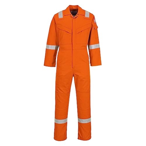 Portwest FR50 Herren Reflektierende Flammenbeständige FR-Antistatische Overallbogen-Beweis-Overalls 350g Orange, L