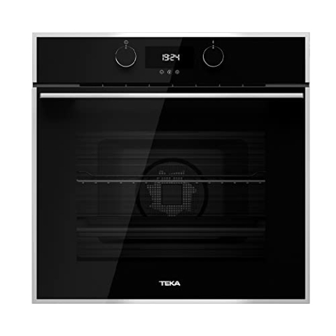 TEKA HLB 840 P, Schwarzes Glas, Edelstahl, 595 x 595 x 537+22