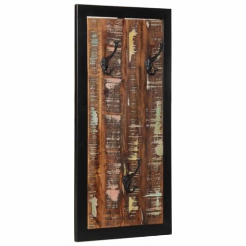 vidaXL Garderobenständer, mehrfarbig, 40 x 2 x 80 cm, Massivholz, Erholung, Kleiderständer, Kleiderständer, Kleiderständer aus Holz, Kleiderhaken