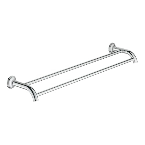 Grohe Essentials Authentic Doppel-Badetuchhalter, 1 Stück, chrom, 40654001