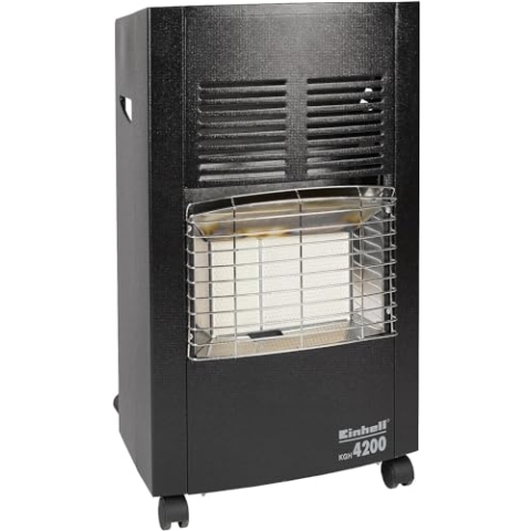 Einhell KGH 4200 Keramik Gasheizer (4200 Watt, inkl. Gasdruckregler), Schwarz