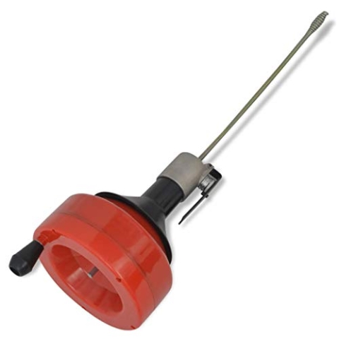 vidaXL Rohrreinigungsmaschine Handspirale/Bohrbetrieben Rohrreinigungsgerät 8 m