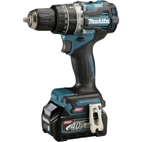Makita HP002GA202 Akku-Schlagbohrschrauber 40V max. / 2,0 Ah, 2 Akkus + Ladegerät im MAKPAC Petrol