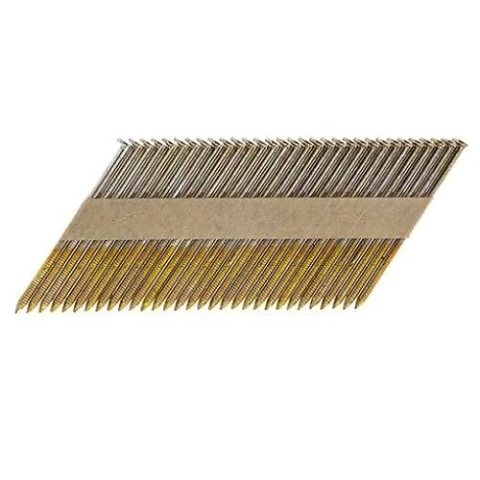 UnitSteel Halbkopf-Streifennägel - 2,8X50mm, 5.000 stück, Nägel für Druckluft-Nagler, D-Kopf, Ring/Verzinkt, für fast alle Marken von Tackern