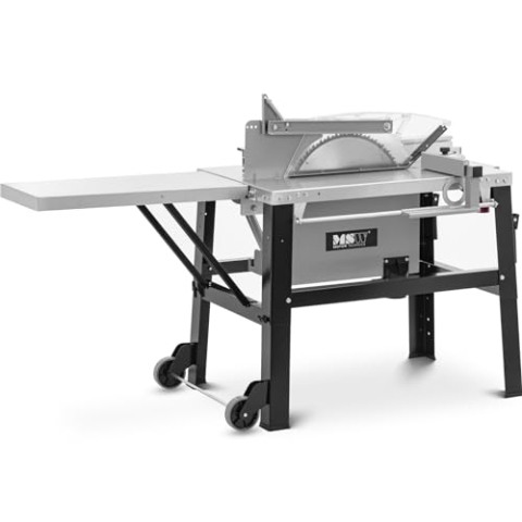MSW MSW-SBBD-4500MAX Tischkreissäge 4200 W 2800 U/min Tischplatte erweiterbar Tischsäge Tischkreissäge mit Schiebeschlitten Standkreissäge