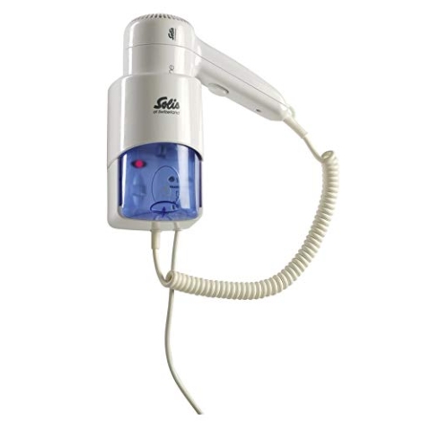 Solis Wandhaartrockner mit Anschluss für Elektrorasierer, Mehrere Temperatur- und Gebläsestufen, 1200 Watt, Comfort Line Plus (Typ 431), Weiß