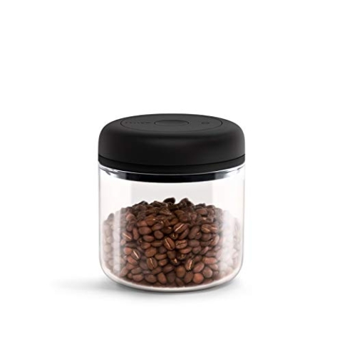 Fellow Vakuumbehälter zur Aufbewahrung von Kaffee und Lebensmitteln, integrierte Vakuumpumpe, hermetische Abdichtung 0,7 Liter Sauberes Glas
