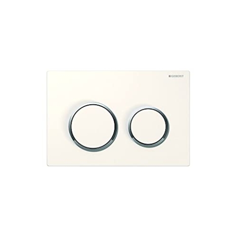Geberit 115085KH1 Abdeckplatte Omega 20 115.085.KH.1 2-Mengenspülung seidglanz Hochglanz verchromt