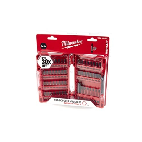 Milwaukee Schrauben und Bohren, 56-teilig Shockwave GEN II, 1 Stück, 4932430907, 26 x 25 x 6 cm