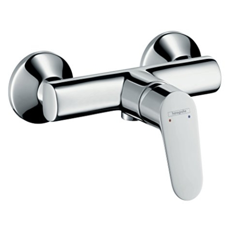 hansgrohe Focus - Duscharmatur Aufputz für 1 Verbraucher, Mischbatterie Dusche, Einhebelmischer, Chrom, 31960000
