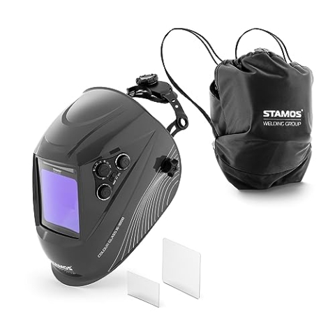 Stamos Welding Group Colour Glass XI-100B Schweißhelm Colour Glass XI-100B farbiges Sichtfeld Automatik Schweißhelm Schweißerhelm Schweißmaske