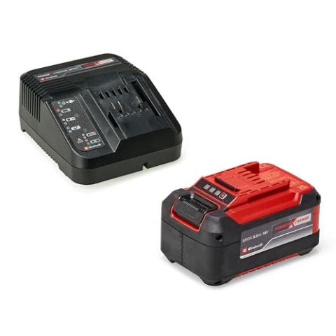 Original Einhell Starter Kit 5,2 Ah Akku und Ladegerät Power X-Change (Li-Ion, 18 V, 100 min Ladezeit, passend für alle Power X-Change Geräte)
