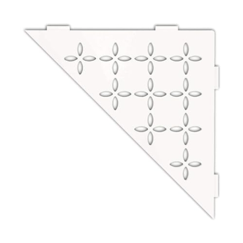 Schlüter SHELF-E-S1 210x210mm Floral Brillantweiß matt