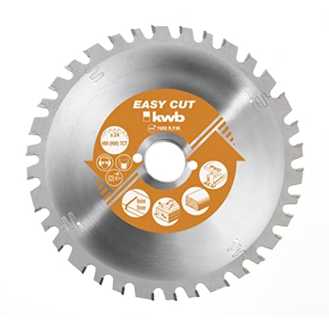 kwb Kreissägeblatt 350 x 30 mm, Made in Germany, Nagelfest, für Holz mit Metallresten, Universal Sägeblatt für z.B. Metalle, Holz und Kunstoffe