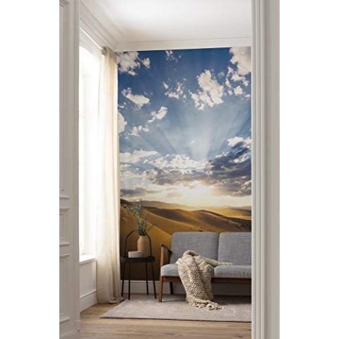 Komar Vlies Fototapete WÜSTENMAGIE | Tapete, XXL, Dekoration, Natur, Landschaft, Schlafzimmer, Wohnzimmer, Büro, Flur | Größe 200 x 280 cm (Breite x Höhe) | SHX4-100