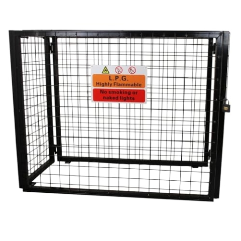 MonsterShop Gasflaschenlagerung Gasflaschen Depot Gasflaschen Aufbewahrung Käfig zur Lagerung von Gasflaschen 90cm H x 87m (L) x 49m (B)