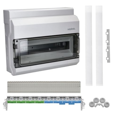 Hensel KV1518 18 TE KV-Feuchtraum-Sicherungskasten Aufputz Automatengehäuse IP 54