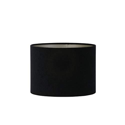 Light & Living Lampenschirm Zylinder Velours - Schwarz - Ø30x21cm - Zylinder - Samt