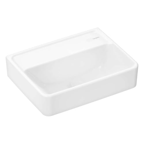 Hansgrohe Xanuia Q Handwaschbecken, ohne Hahnloch, ohne Überlauf, 450x340mm, weiß, 60231450